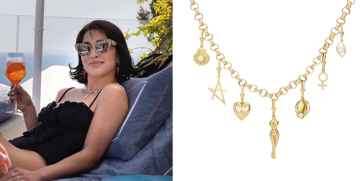 How to wear the chunky charm necklace trend