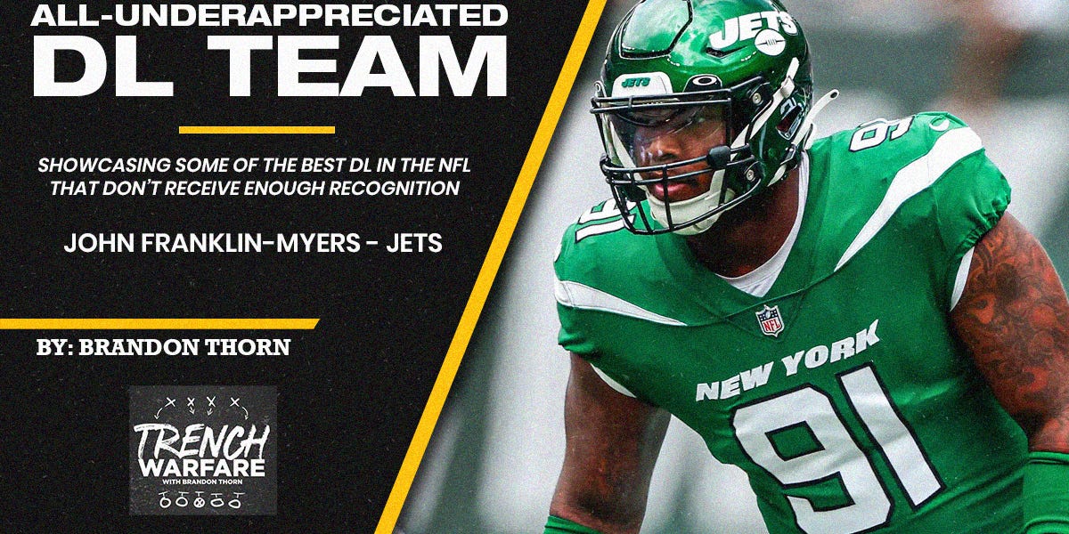 PFF: Jets' John Franklin-Myers is top-20 pass rusher since 2020