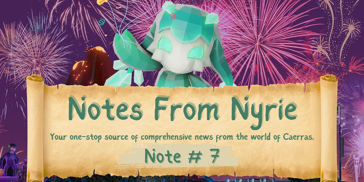 Notes from Nyrie #11 - by Nyrie and Legends of Venari