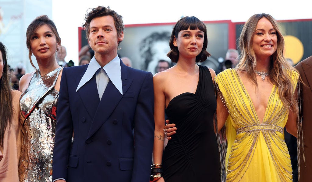 The 'Don't Worry Darling' Cast Showed Up in Dramatic Fashion at the Venice  Film Festival
