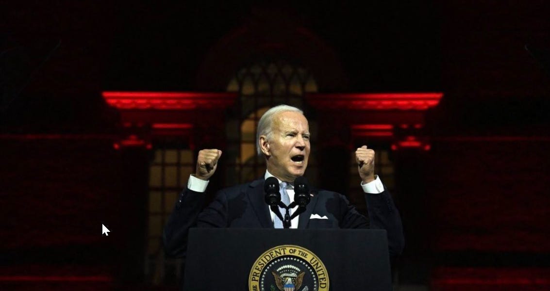 Biden darkly escalates -- because Permanent Washington loses its grip on power.