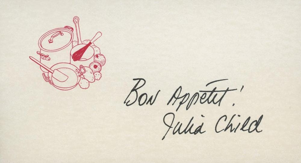 Julia Child's Kitchen Notes thumbnail