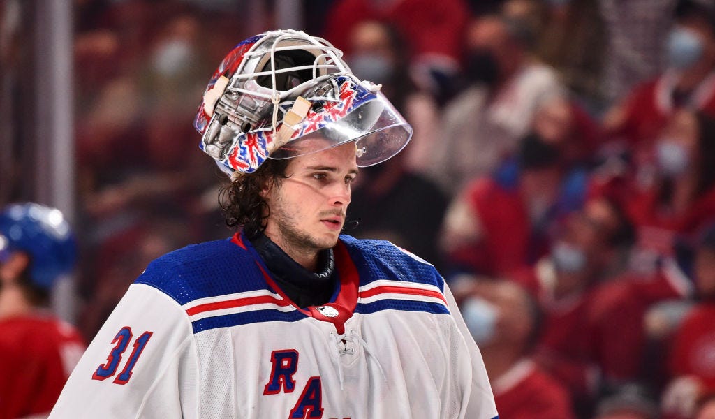 The New York Rangers welcome Igor Shesterkin to the NHL win a win