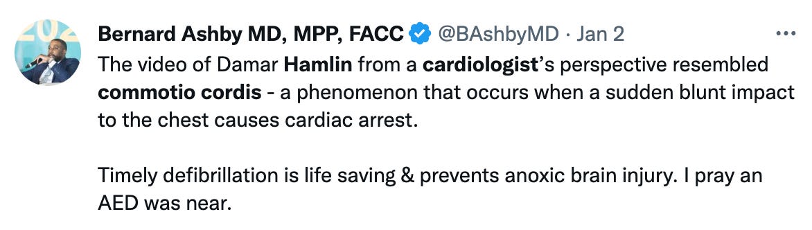 The blow Damar Hamlin suffered: These strong impacts cause arrhythmias that  can be lethal