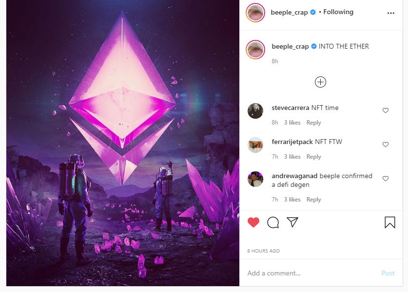 Louis Vuitton X Beeple nft (only 10 in the world, first official