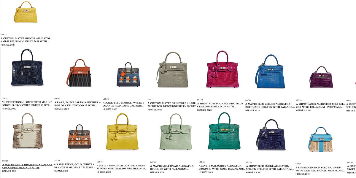 High-End Hermès Handbags at Center of Suit Against Christie's