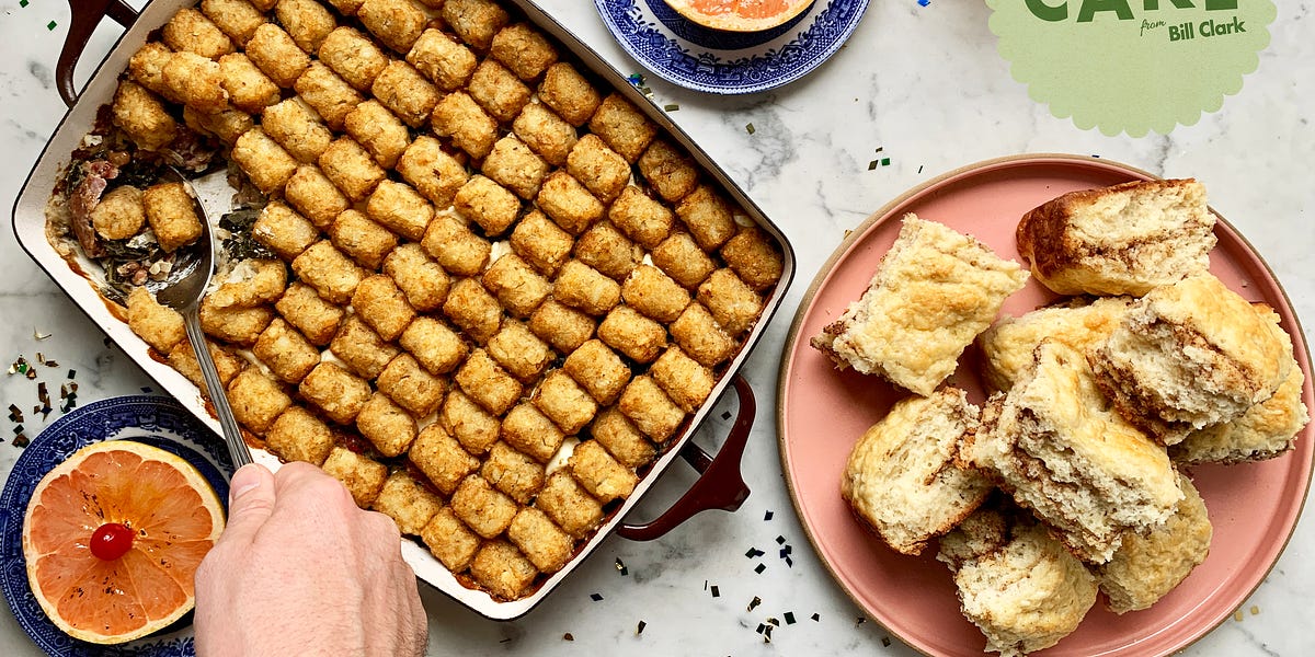 Cinnamon Butter Pan Biscuits and Black-Eyed Peas & Collards Hotdish: A  Piece of Cake #49 & #50