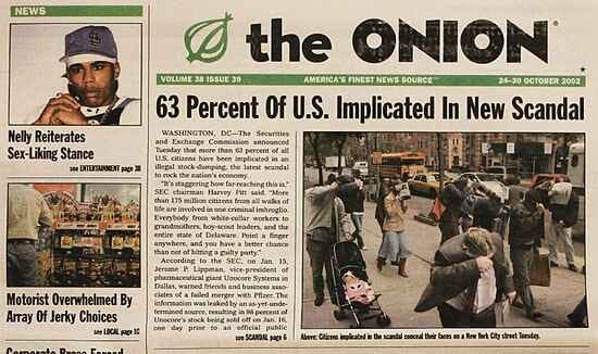 20 years ago, The Onion found a factual error on the internet