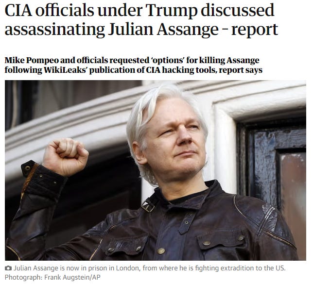 As the Extradition Hearing of Julian Assange Ends, A Reminder That The CIA Wanted To Assassinate Him