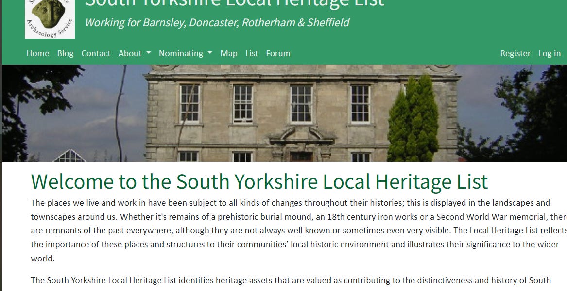 Local Heritage Listing Made for Sheffield