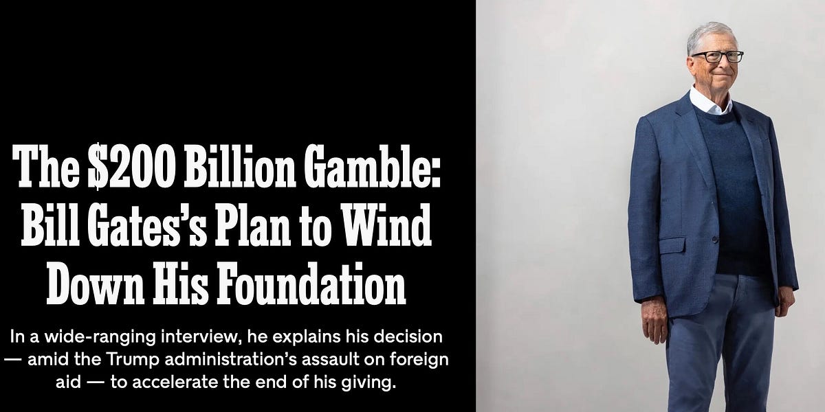 Is this the exemplar of not throwing good money after bad? Or is Gates upping actual humanitarian contributions?