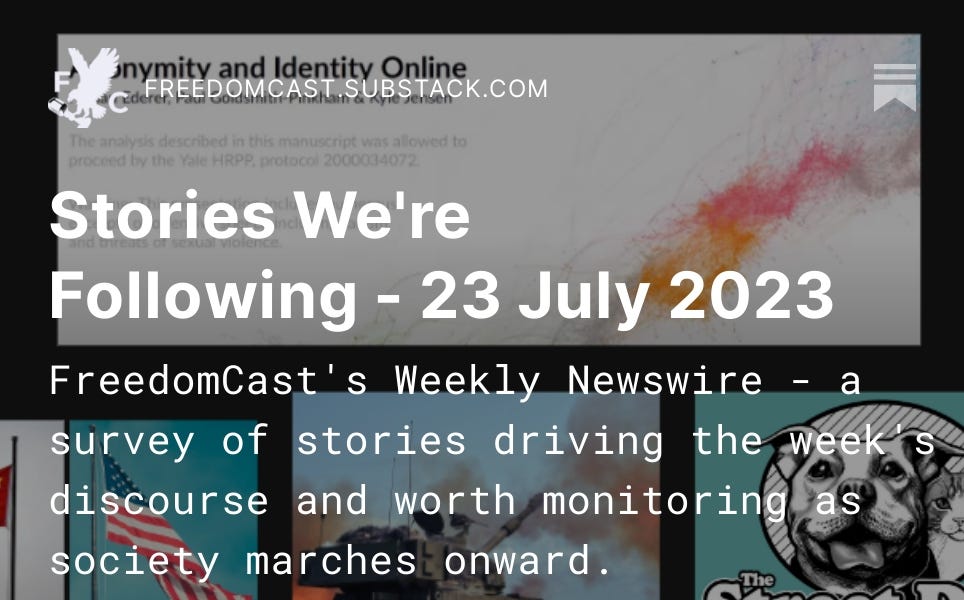 Stories We're Following - 23 July 2023