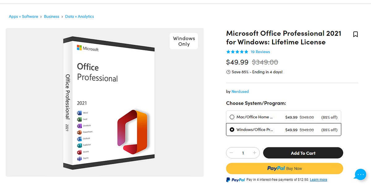 Best software deal: Microsoft Office 2021 licenses for Mac or Windows on  sale for $40