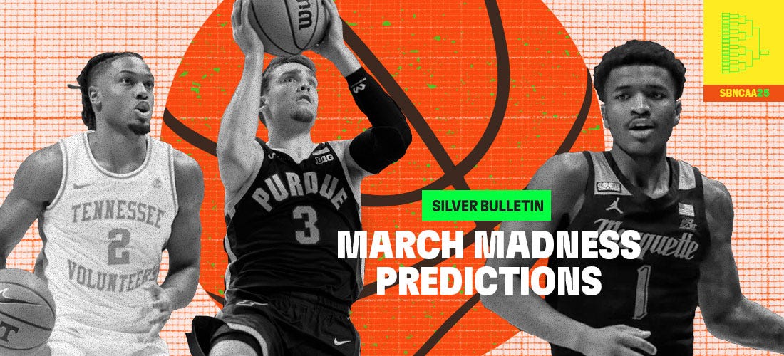 2025 March Madness Predictions by Nate Silver