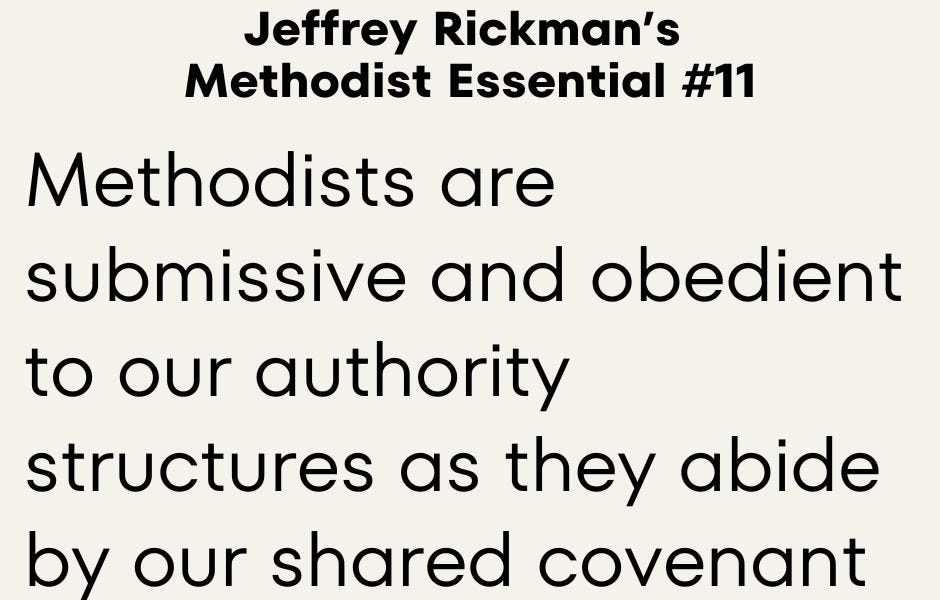 Methodist Nature: Obedient With Conditions