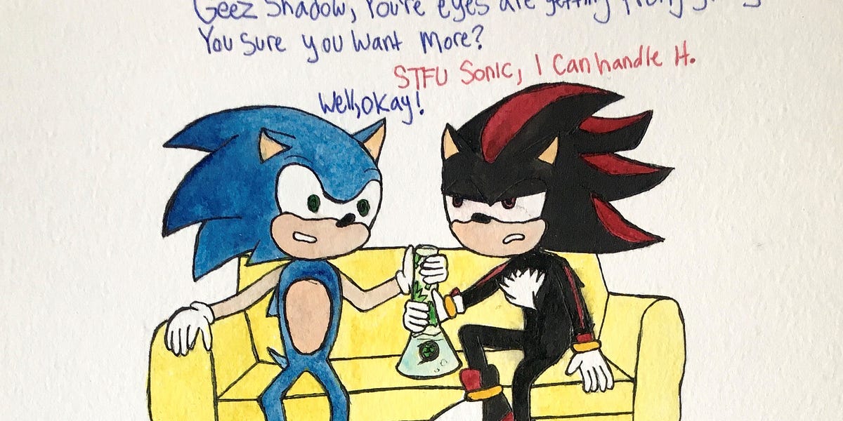 Sonic gets high. - by Emily Harris - Plot Riot