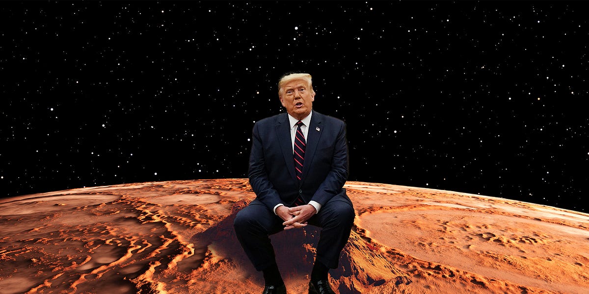 If You Came Down From Mars Would You Guess That Trump Was Winning?