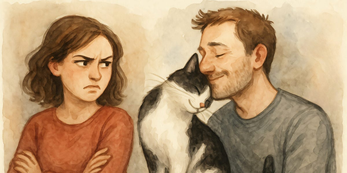 Is Your Spouse Jealous Because You Are Your Cat's Favorite?