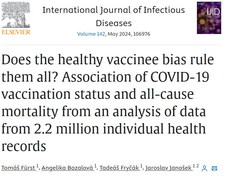 New paper on Czech population-level vaccination data disproves claims vaccines are safe and effective