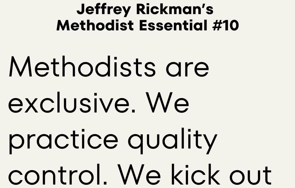 Methodist Nature: Quality Control