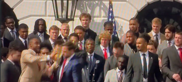 Walking VEEP Episode JD Vance Breaks College Football National Championship Trophy