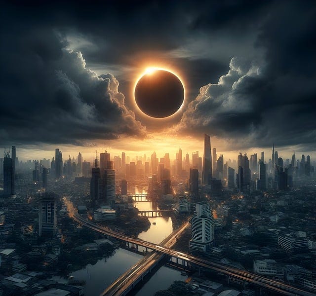 The 2024 Solar Eclipse started the Seven Years of Lack dream vision