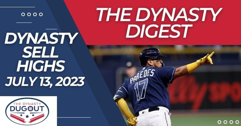 Dynasty Fantasy Baseball Sell Highs - by Chris Clegg