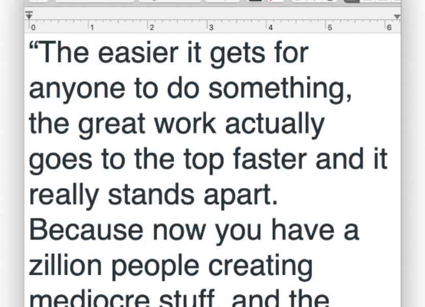 Separate the processes of creating from improving. You can’t...