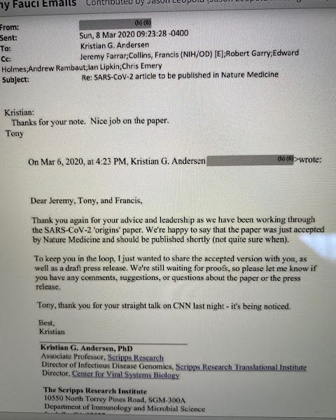 The real conspirators who lied about Covid's origin, funded fraudulent trials of therapeutics, and controlled the Covid pandemic are the top public health leaders.