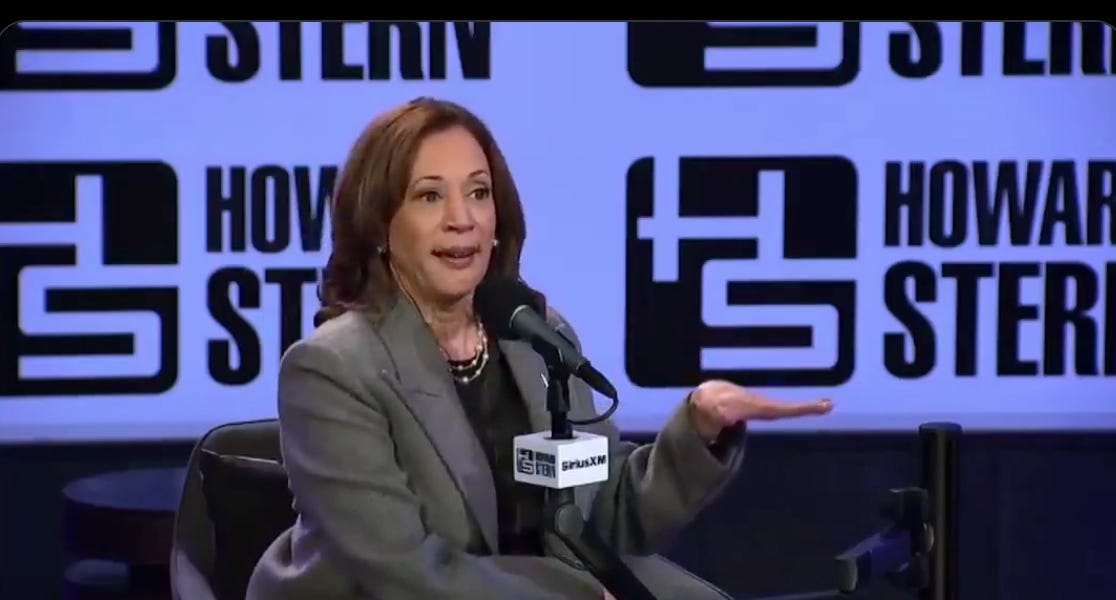 Here, Have Some Kamala Harris/Howard Stern Interview!