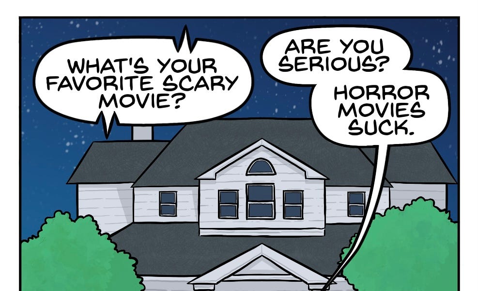 Spider Barks Horror Movies Suck by Devin Welborn