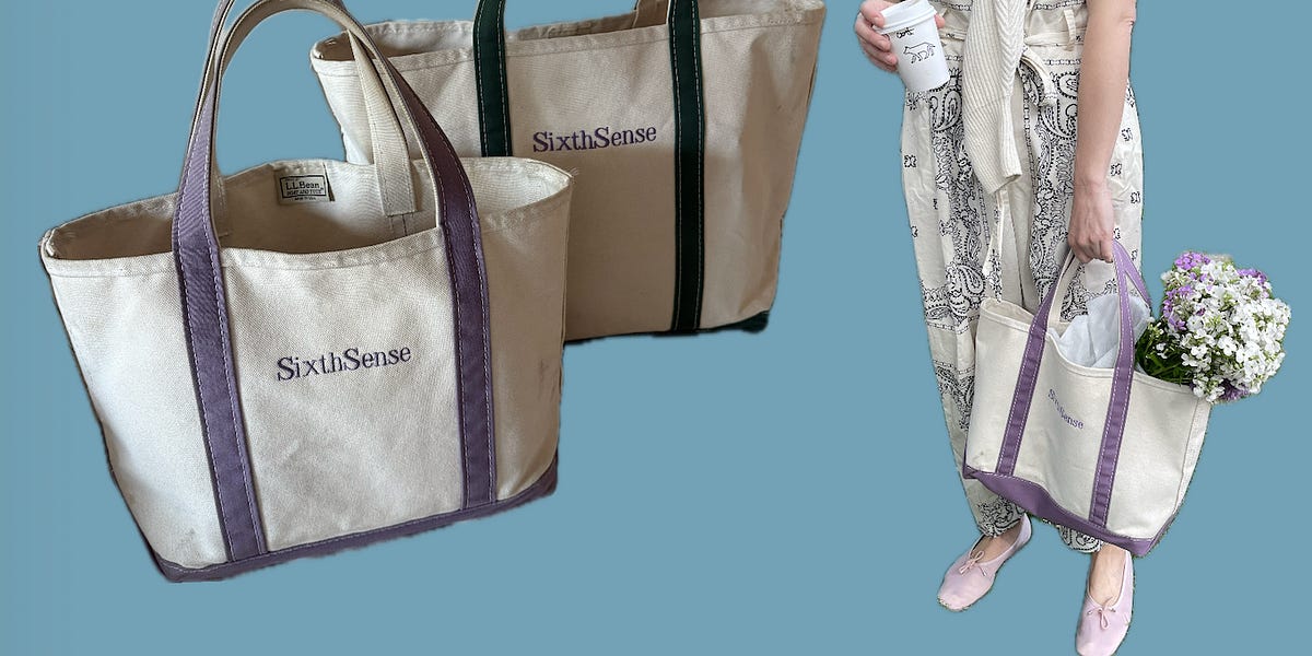 What replaces the summer canvas tote in the winter? 