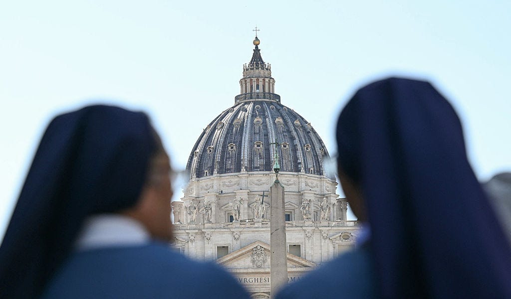Tourists, Tailors, and the Holy Spirit Descend on Vatican City