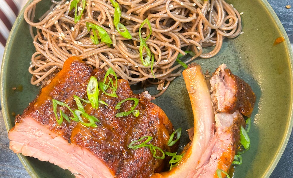 Umeboshi BBQ OvenRoasted Ribs by Apricots + Sage