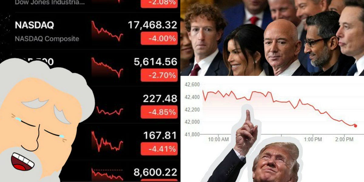 The Tech Bros At Donold's Inauguration Have Lost $246 Billion