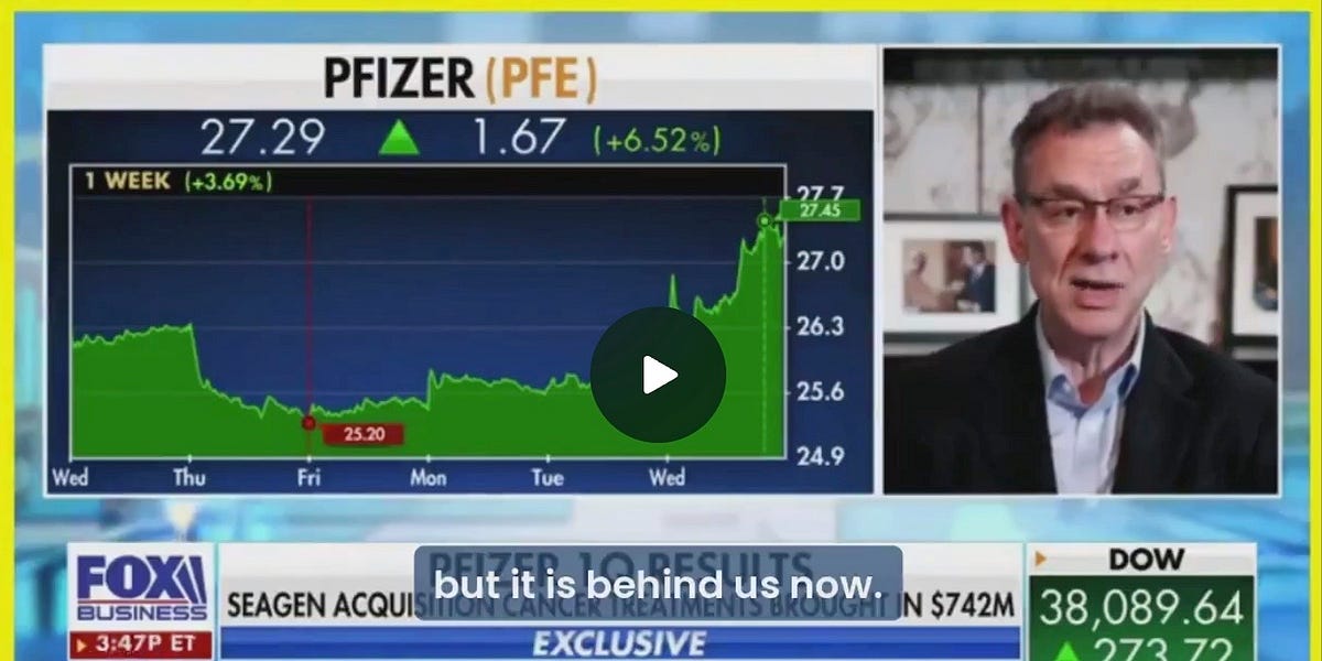 Pfizer CEO: "Oncology Is Our New Covid" Or How Modified mRNA-Induced Turbo Cancer Will Be "Treated" With More Modified mRNA