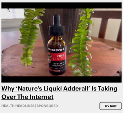 You’ll Never Believe It, But ‘Nature’s Liquid Adderall’ Doesn’t Help ADHD *OR* Arthritis