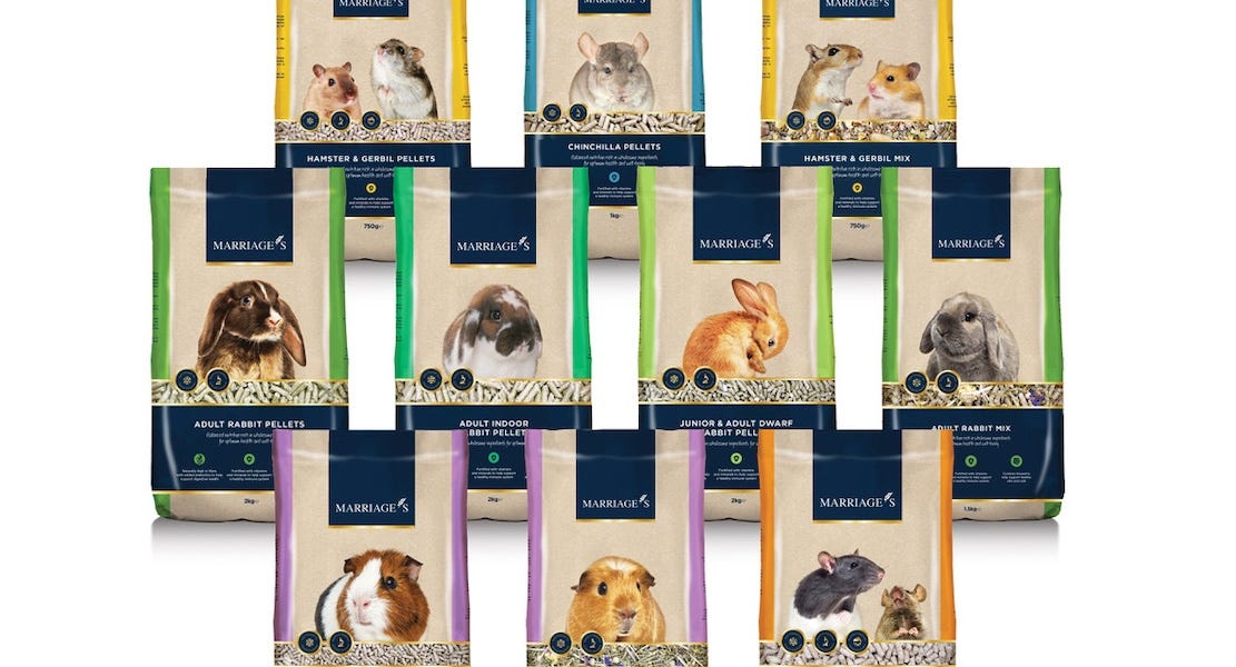New products and new look for Marriage’s® Small Animal Range
