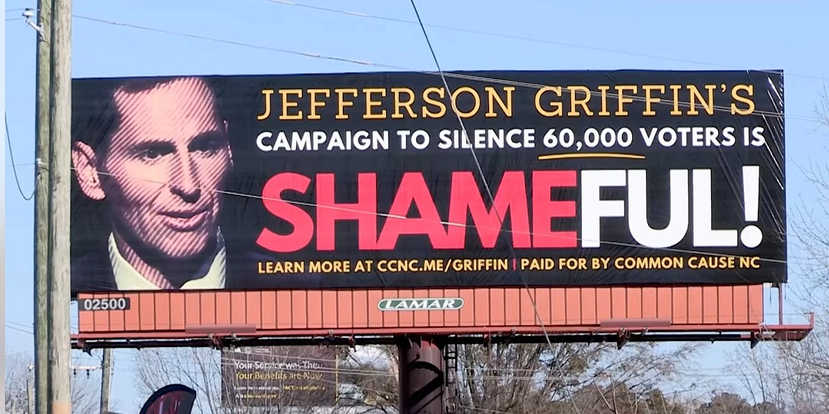 Steal Stopped in NC! Jefferson Griffin Concedes He Is Losing Loser, Only 6 Months Late!