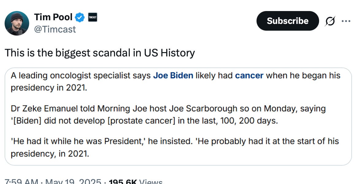 Biden&rsquo;s Cancer Diagnosis Was Intentionally Hidden From the Public