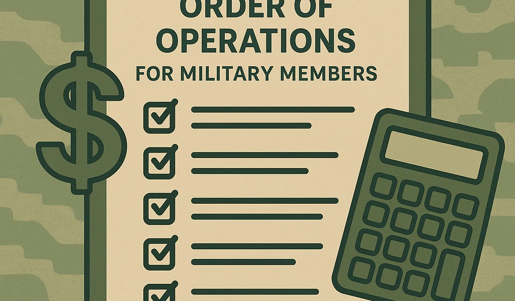 The Financial Order of Operations for Military Members
