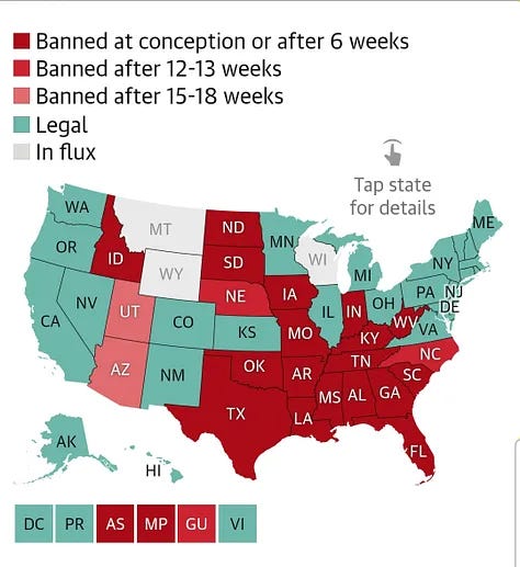 Abortion Bans, Restrictions, and Limitless Accessibility in America