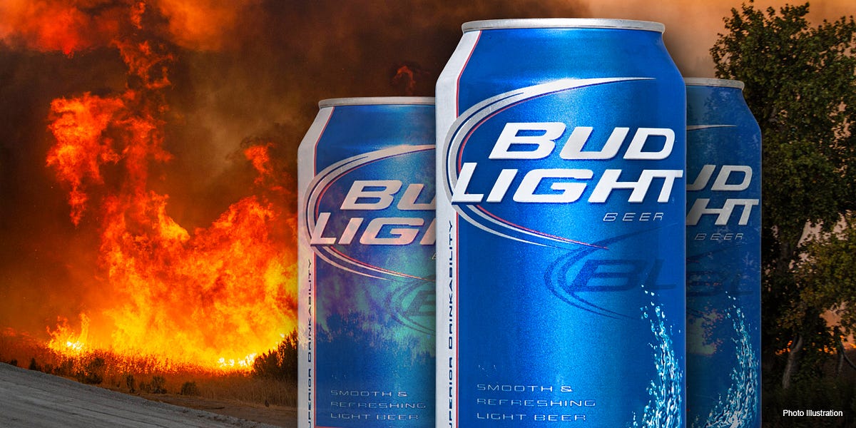Hey Anheuser-Busch! Just drop that unsold Bud Light to quench the Canadian fires...