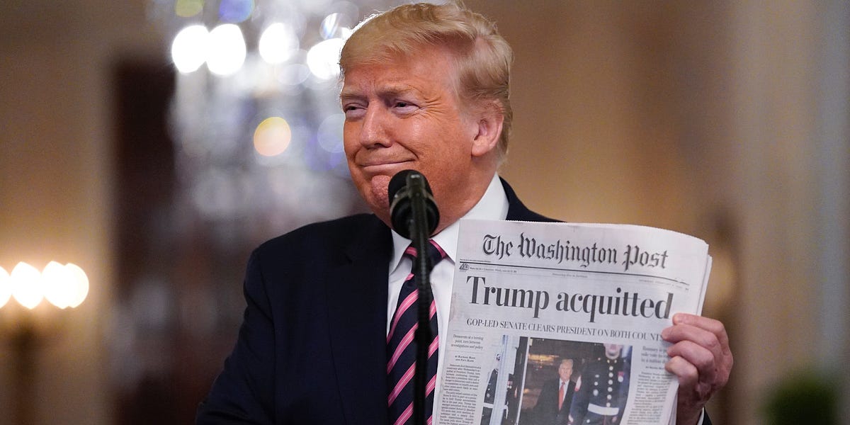 The Washington Post is collapsing, and only Donald Trump can save them