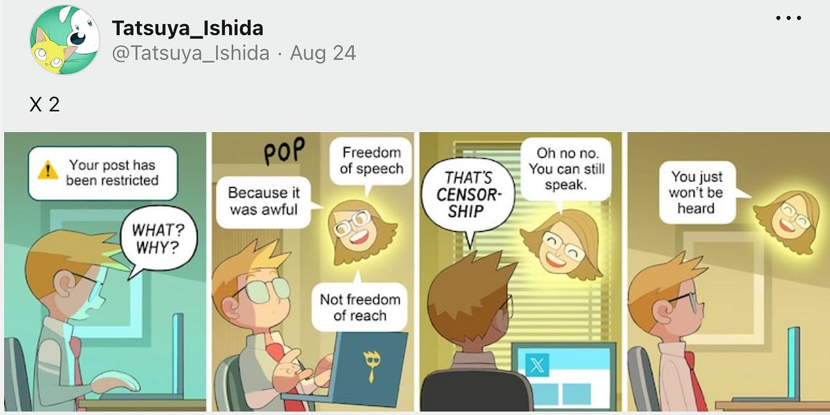 Freedom of Speech, Not Reach