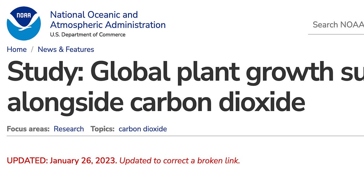 The Greening of the Globe