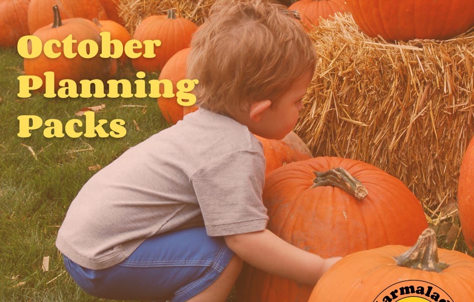 Your Marmalade Monthly Planning Pack for October