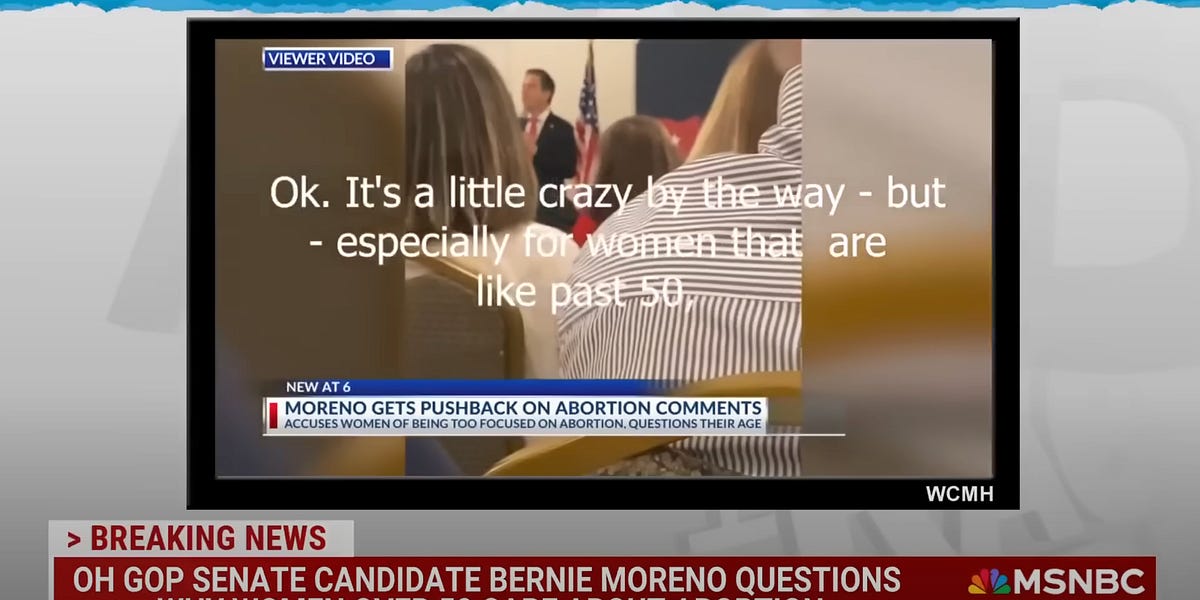 Sherrod Brown’s Gross Republican Opponent Pretty Sure Women Over 50 Too Old To Vote On Abortion