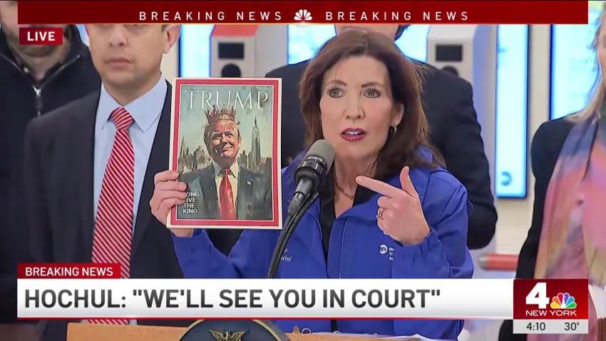 Kathy Hochul Has A Few Choice Words For King Donald