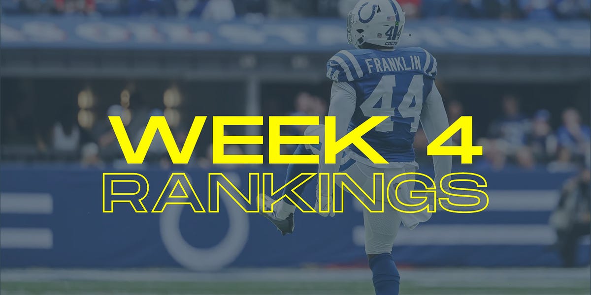 Week 4 IDP Rankings - by Jase Abbey - The IDP Show